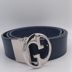 Gucci reversible belt Serial Number 449715 Black and Navy, this belt is Unisex